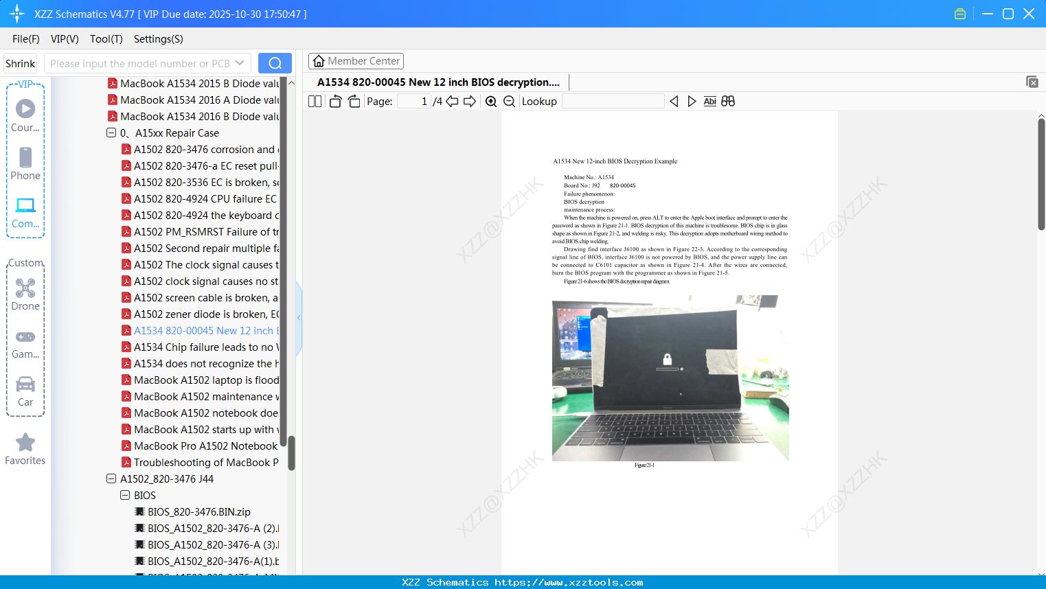 Laptop Apple A1534 820-00045 New 12 Inch BIOS Decryption